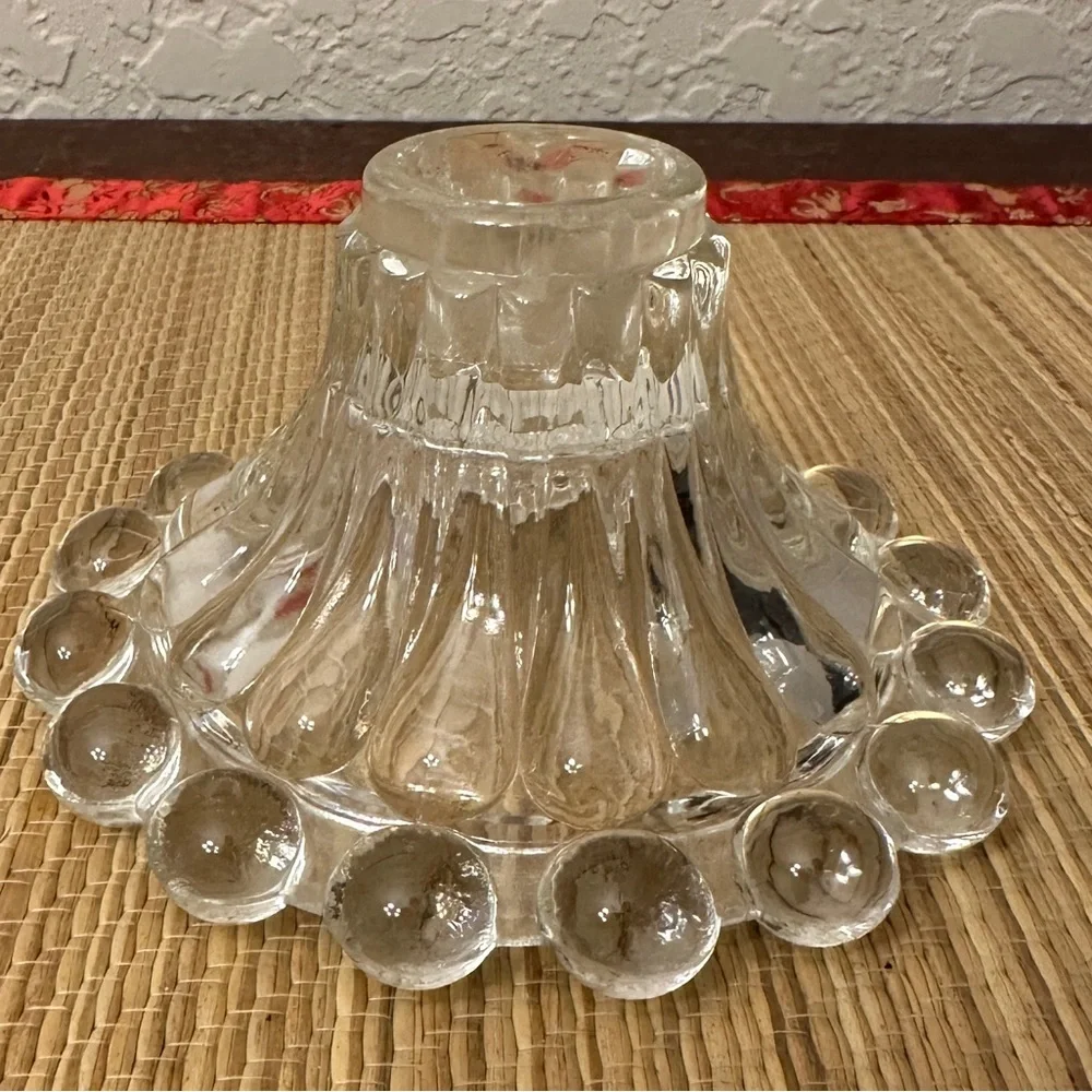 Anchor Hocking Vintage Taper Candle Holder (set of two) Berwick Boopie Glass